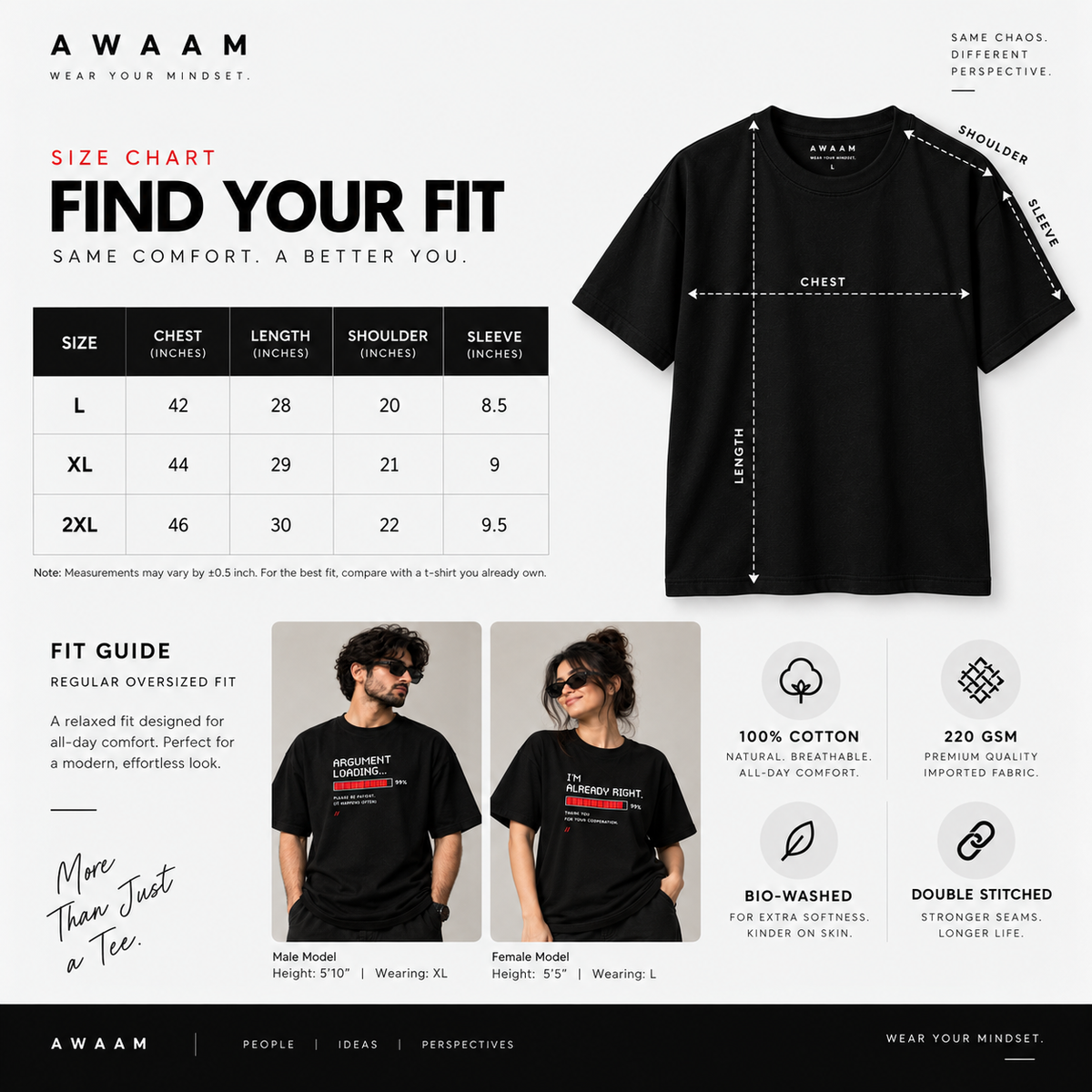 AWAAM — Argument Mode Couple T-Shirt Set