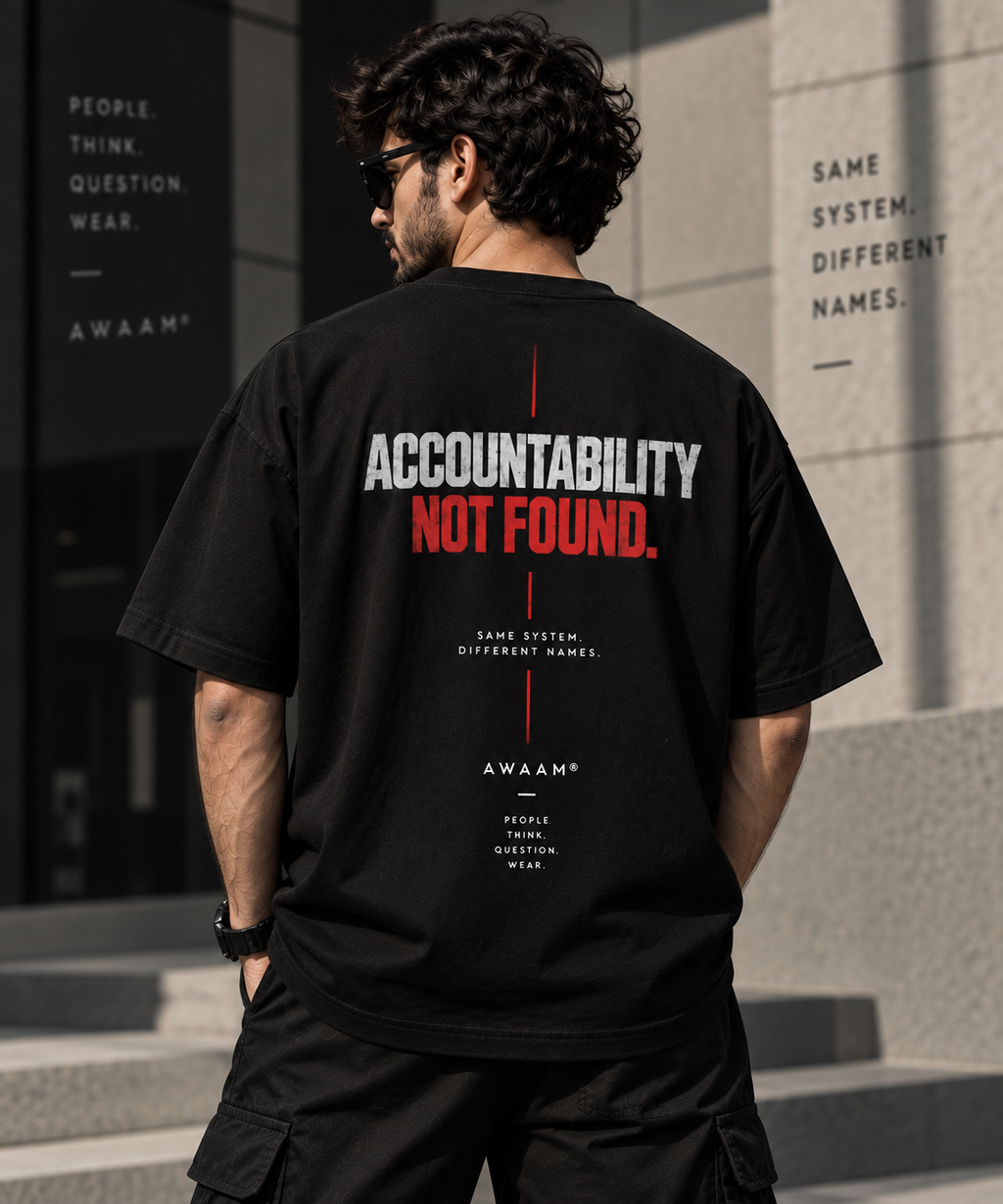 AWAAM — 404 System Error Oversized T-Shirt