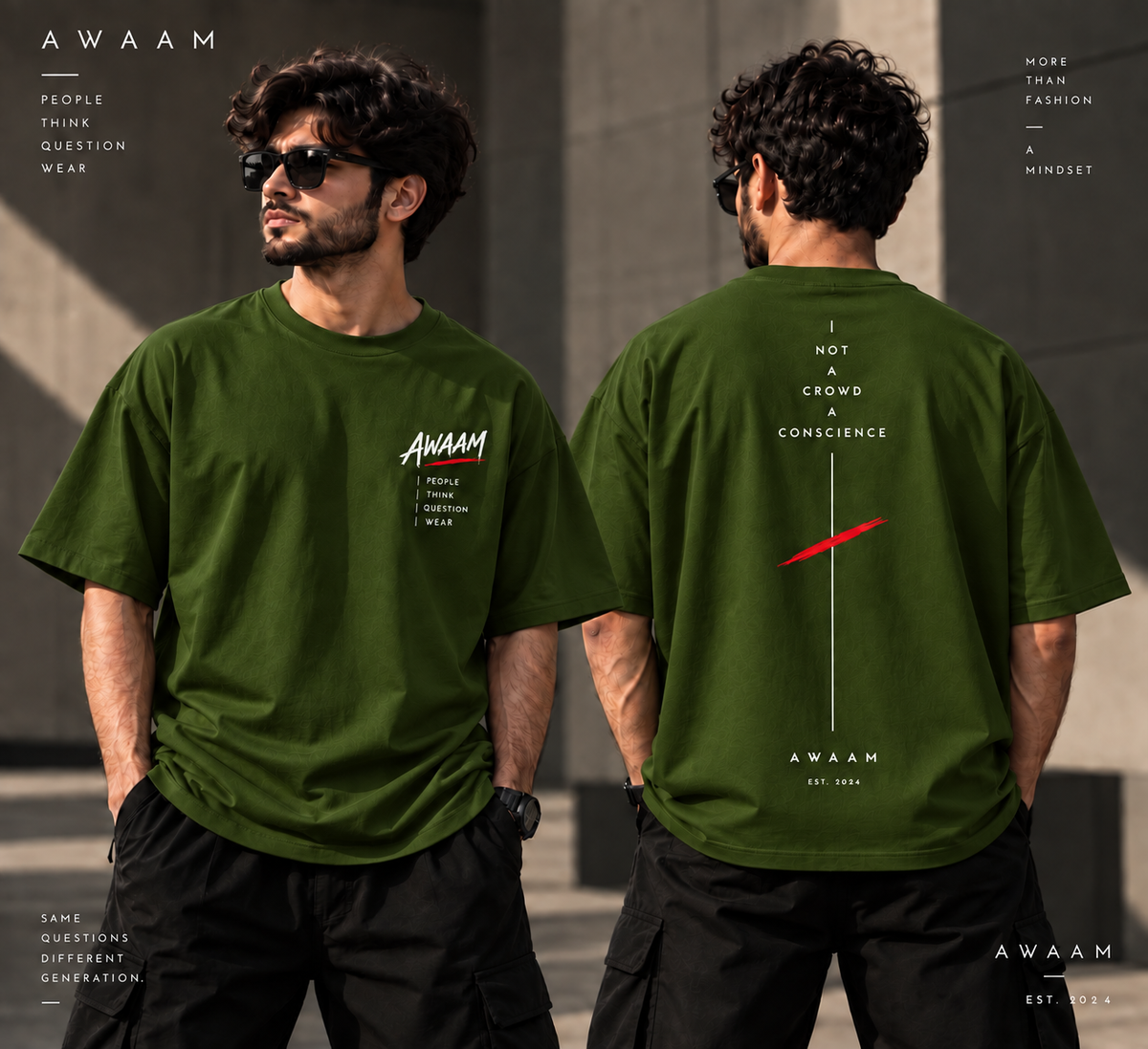 AWAAM “Not A Crowd” Oversized T-Shirt