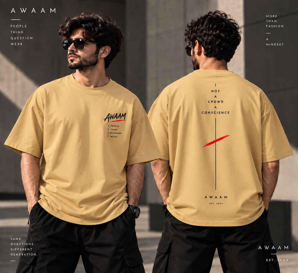 AWAAM “Not A Crowd” Oversized T-Shirt