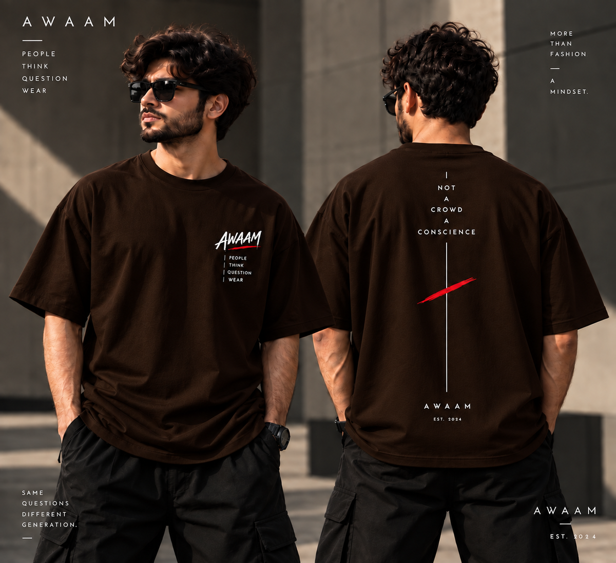 AWAAM “Not A Crowd” Oversized T-Shirt