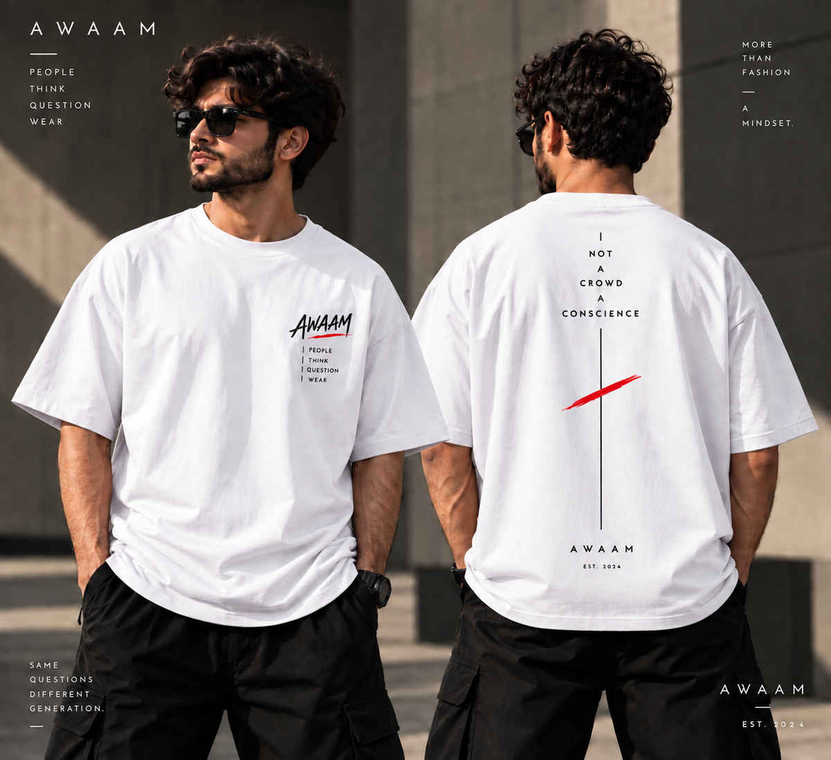AWAAM “Not A Crowd” Oversized T-Shirt