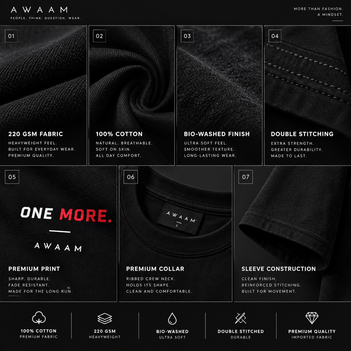 AWAAM — One More. Oversized T-Shirt