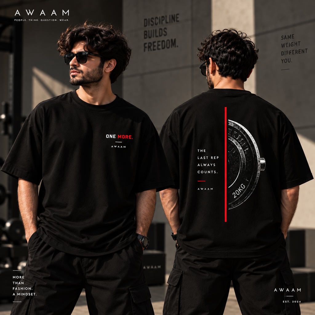 AWAAM — One More. Oversized T-Shirt