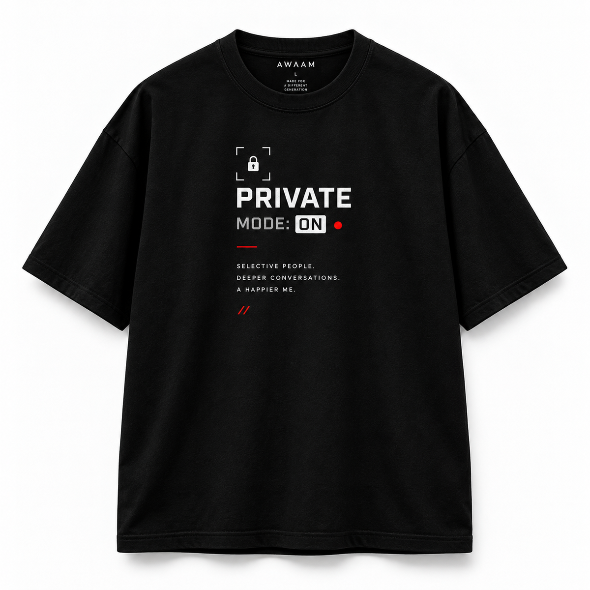 AWAAM Private/Public Mode Couple T-Shirt Set