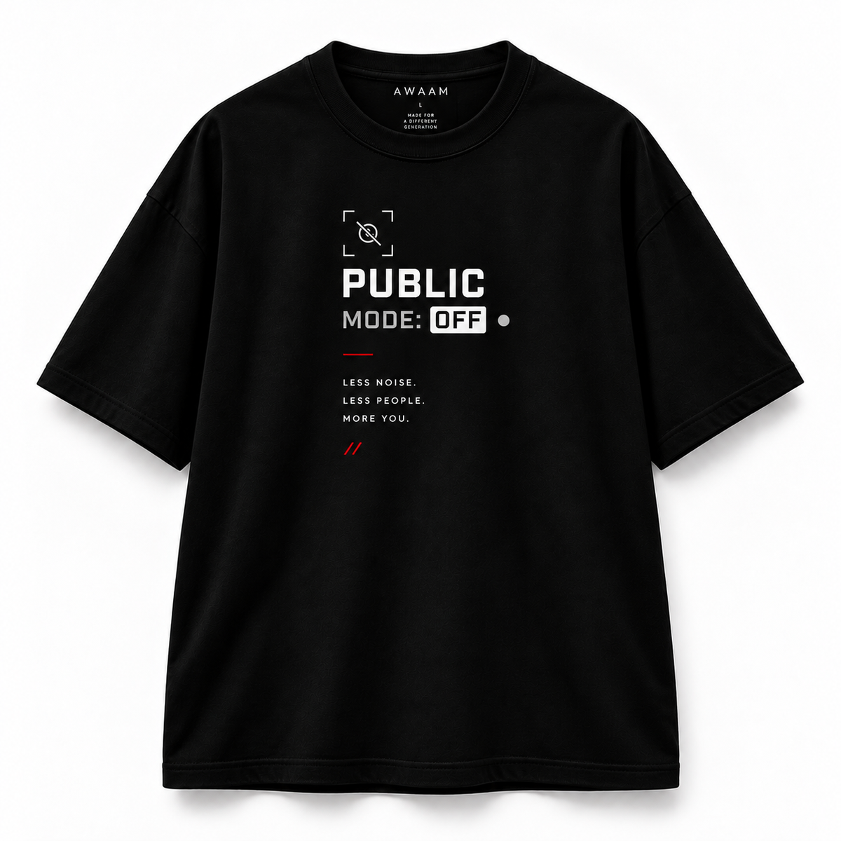 AWAAM Private/Public Mode Couple T-Shirt Set