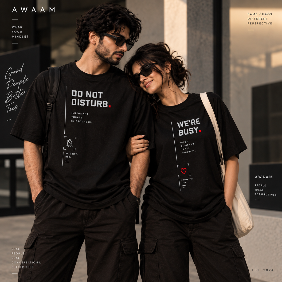 Do Not Disturb — Couple T-Shirt Set
