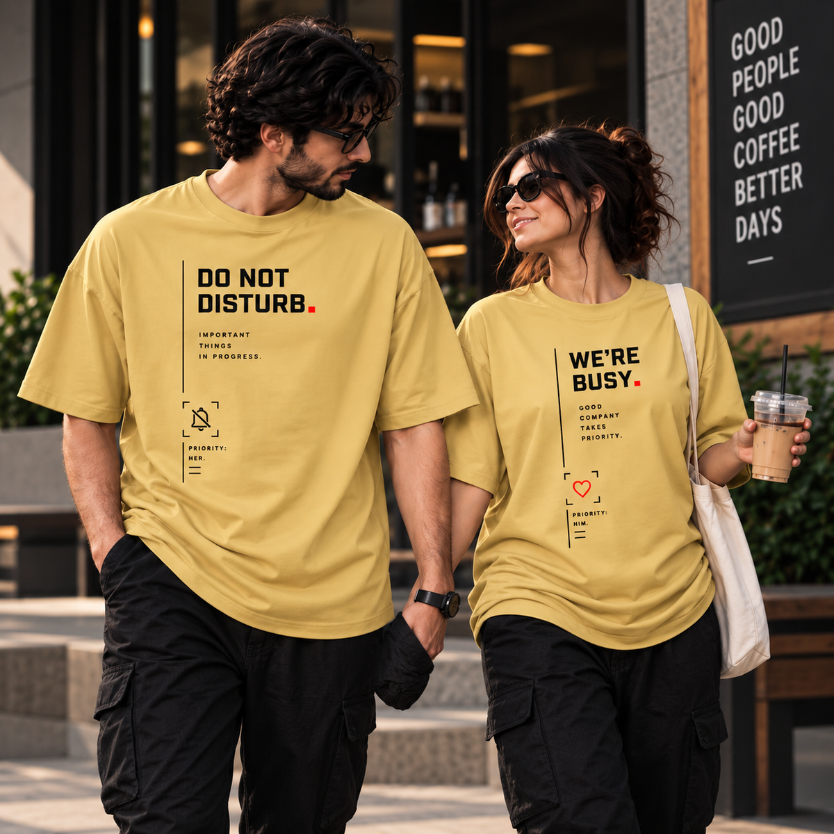 Do Not Disturb — Couple T-Shirt Set